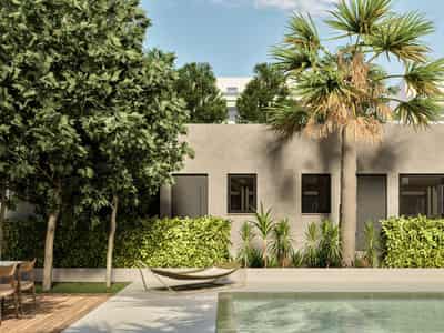 New project with a swimming pool and sea views close to the metro station, Athens, Greece