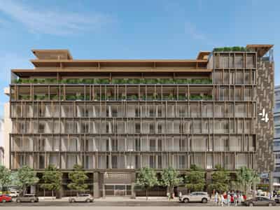 Mixed-use complex with shops, a swimming pool, and a spa near Omonia Square, Athens, Greece