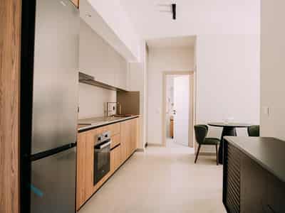 New residential apartment complex near the metro in Peristeri, Athens, Greece