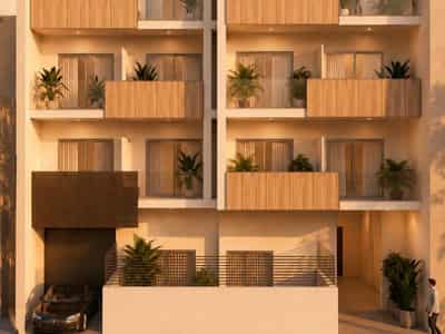 New complex with parking near the university and Pedion Areos in the Exarcheia area of ​​Athens, Greece