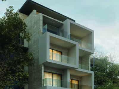 New boutique apartment complex in the Keramikos district, central Athens, Greece