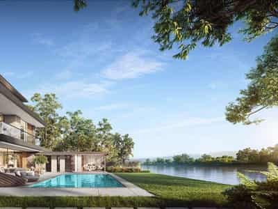 Prestigious complex of villas with elevators, swimming pools and picturesque views of the lake, Muscat, Oman