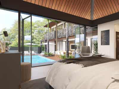Villas with private pools, terraces, tropical gardens, Rawai, Phuket, Thailand