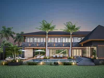 Villas with private pools, terraces, tropical gardens, Rawai, Phuket, Thailand