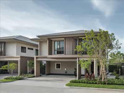 Complex of villas with a swimming pool and a fitness center, Bangkok, Thailand