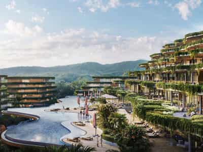 New residence with swimming pools and a view of the ocean, Phuket, Thailand