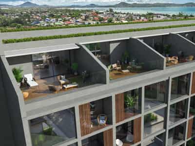 Luxury residence with a swimming pool, a restaurant and panoramic views in a prestigious residence close to beach Nai Harn, Phuket, Thailand