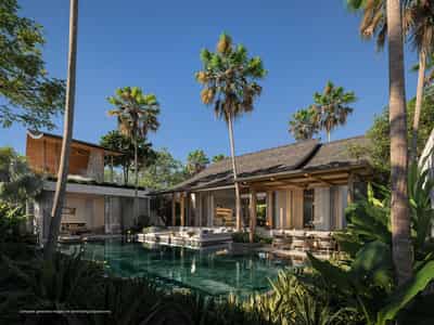 New complex of premium villas in a traditional style with swimming pools surrounded by forest, Bang Tao, Phuket, Thailand