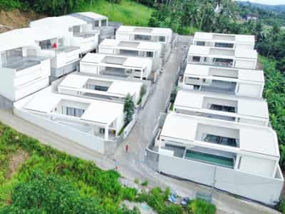 New complex of villas with swimming pools and gardens, Maenam area, Samui, Thailand
