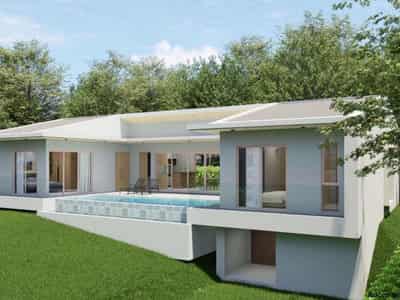 New complex of villas with swimming pools and gardens, Maenam area, Samui, Thailand