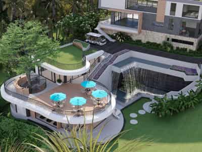 Villas with private pools, large terraces and lounge areas, Chaweng Noi, Koh Samui, Thailand