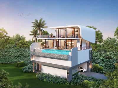 New residential complex of luxury villas in Bo Phut, Koh Samui, Surat Thani, Thailand