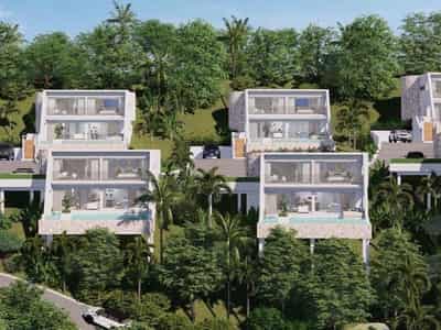 Complex of villas with swimming pools close to the center of Chaweng, Samui, Thailand