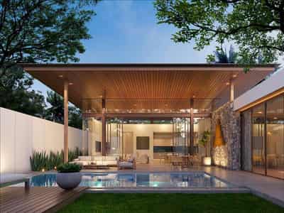 New complex of villas 12 minutes away from the international school campus and 15 minutes from the airport, Phuket, Thailand
