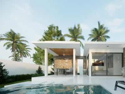 New complex of villas with swimming pools just 100 m from Bang Po Beach, Maenam, Samui, Thailand