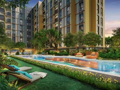 New residential complex of comfort-class apartments in Wichit, Phuket, Thailand