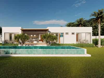 New residential complex of villas with swimming pools near the sea in the area of Laem Set, Samui, Thailand