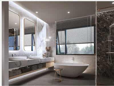 New complex of furnished villas with swimming pools in the picturesque area of Pattaya, Thailand