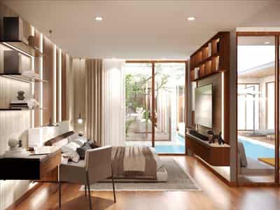 New complex of villas with gardens and swimming pools close to beaches, Pattaya, Thailand