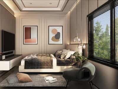 New complex of villas with swimming pools and gardens, Pattaya, Thailand