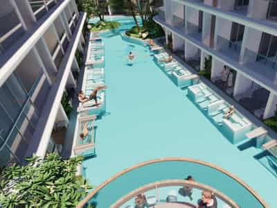 New residential complex on the seafront in Bang Rak, Samui, Thailand