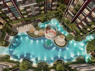 New residence with a swimming pool near Bang Tao Beach, Phuket, Thailand