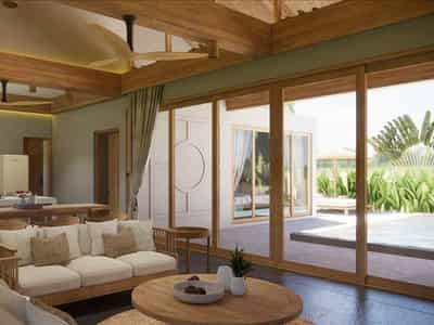 Complex of villas with swimming pools in Choeng Mon area, Samui, Thailand