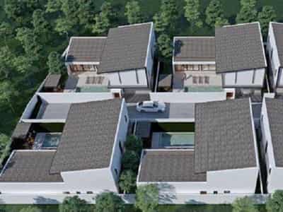 Guarded complex of villas with swimming pools, Samui, Thailand