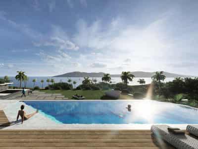 New complex of villas with gardens, clubs and a restaurant at 400 meters from the beach, Samui, Thailand