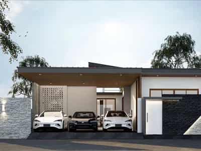 New complex of villas with swimming pools in a prestigious area, Pattaya, Thailand