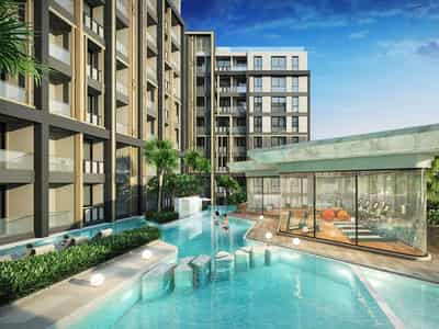 New residence with a swimming pool, a garden and a co-working area close to Jomtien Beach, Pattaya, Thailand