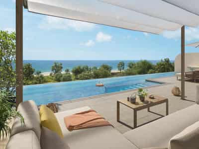 New residential complex on the lagoon shore near Bang Tao beach, Phuket, Thailand