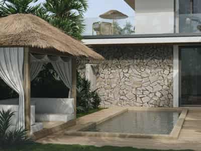 Gated complex of tropical villas with swimming pools close to international schools and beaches, Lamai, Samui, Thailand