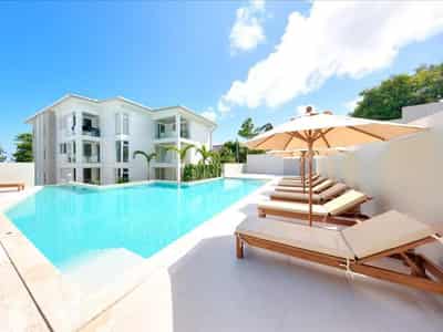 New gated complex of townhouses with two swimming pools near Choeng Mon Beach, Samui, Thailand