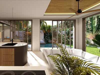 New complex of villas with swimming pools, roof-top terraces and sea views, Samui, Thailand