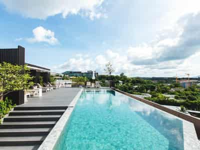 Apartments with terraces, swimming pool and sea views, 150 meters to the beach, Rawai, Thailand