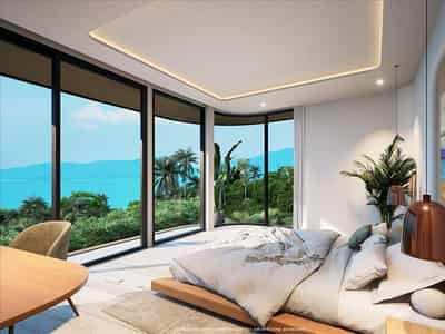 New complex of luxury villas with swimming pools and panoramic sea views, 900 meters from the beach, Samui, Thailand
