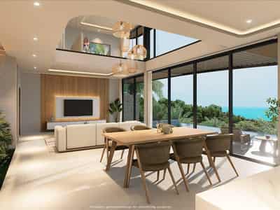 New complex of luxury villas with swimming pools and panoramic sea views, 900 meters from the beach, Samui, Thailand