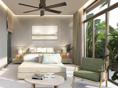 First class residential complex of villas with swimming pools and excellent infrastructure in Choeng Thale, Phuket, Thailand