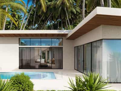 New gated complex of villas with swimming pools, 6 minutes away from Lamai Beach, Samui, Thailand