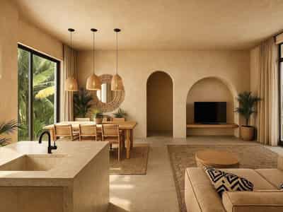 New gated complex of villas with swimming pools, 6 minutes away from Lamai Beach, Samui, Thailand