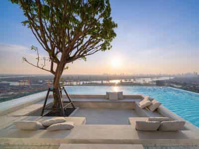 High-rise residential complex with a good infrastructure in Sukhumvit, Bangkok, Thailand