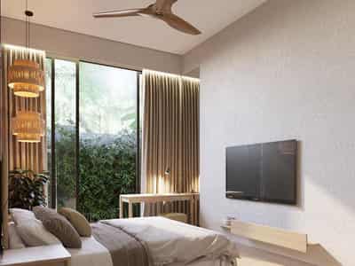 Guarded complex of furnished villas with swimming pools 5 minutes away from beaches, Samui, Thailand