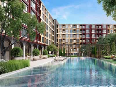 Residential complex with a swimming pool and a gym clos to the airport, Nonthaburi, Thailand