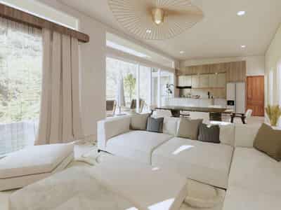 Complex of villas with swimming pools close to the city center and the beach, Samui, Thailand