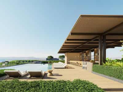 New residence with a swimming pool, a kids' club and a restaurant, 380 meters from the beach, Phuket, Thailand