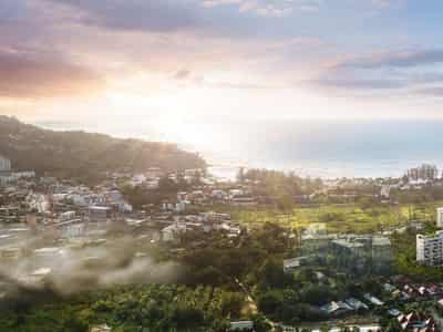 New project with swimming pools and green areas, 400 meters from Kamala Beach, Phuket, Thailand