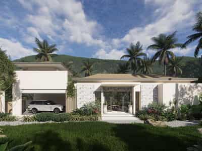 New complex of villas with swimming pools, 5 minutes away from the center of Chaweng, Samui, Thailand