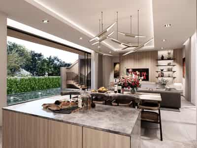 Exclusive complex of villas with swimming pools, 500 meters from Lamai Beach, Samui, Thailand