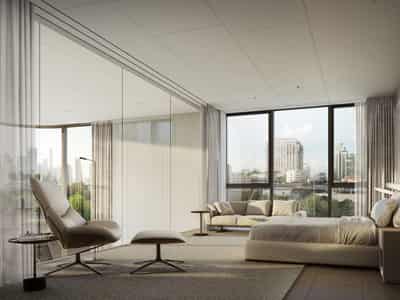 Exclusive apartments in Porsche Design Tower, Thonglor, Bangkok, Thailand